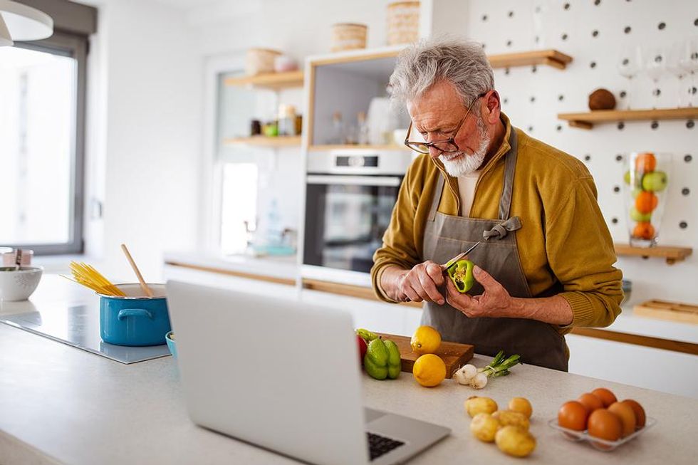 Older man stays busy in retirement