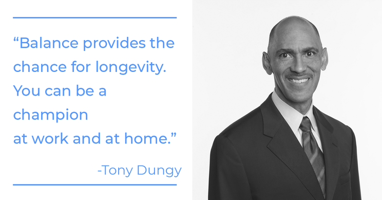 Tony Dungy's life at home 